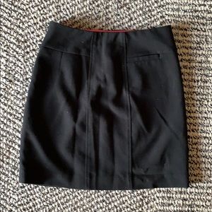 00P Mini Black Skirt LOFT
